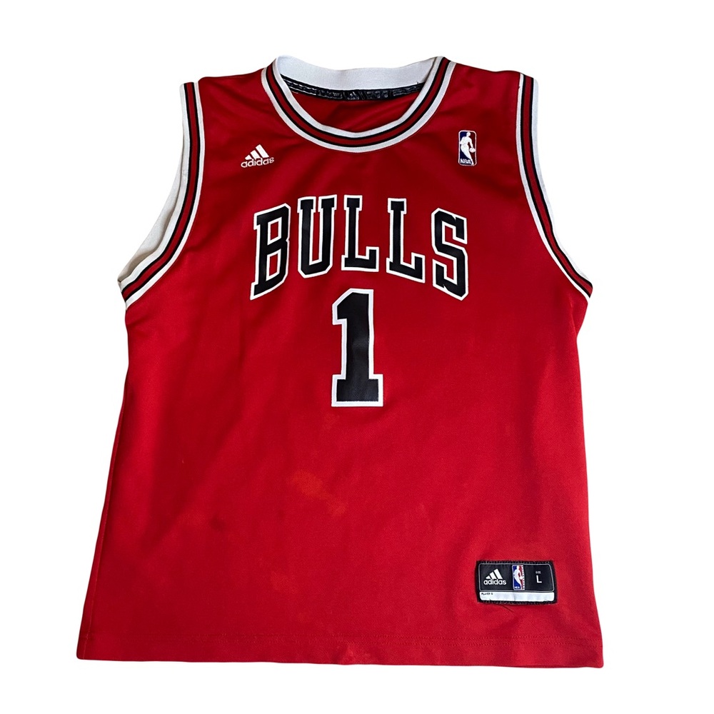 Derrick Rose Bulls Jersey #1 Youth sz L Adidas